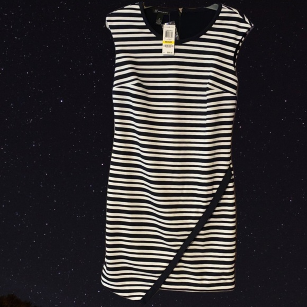 INC International Concepts York Striped Midi Dress NWT Medium